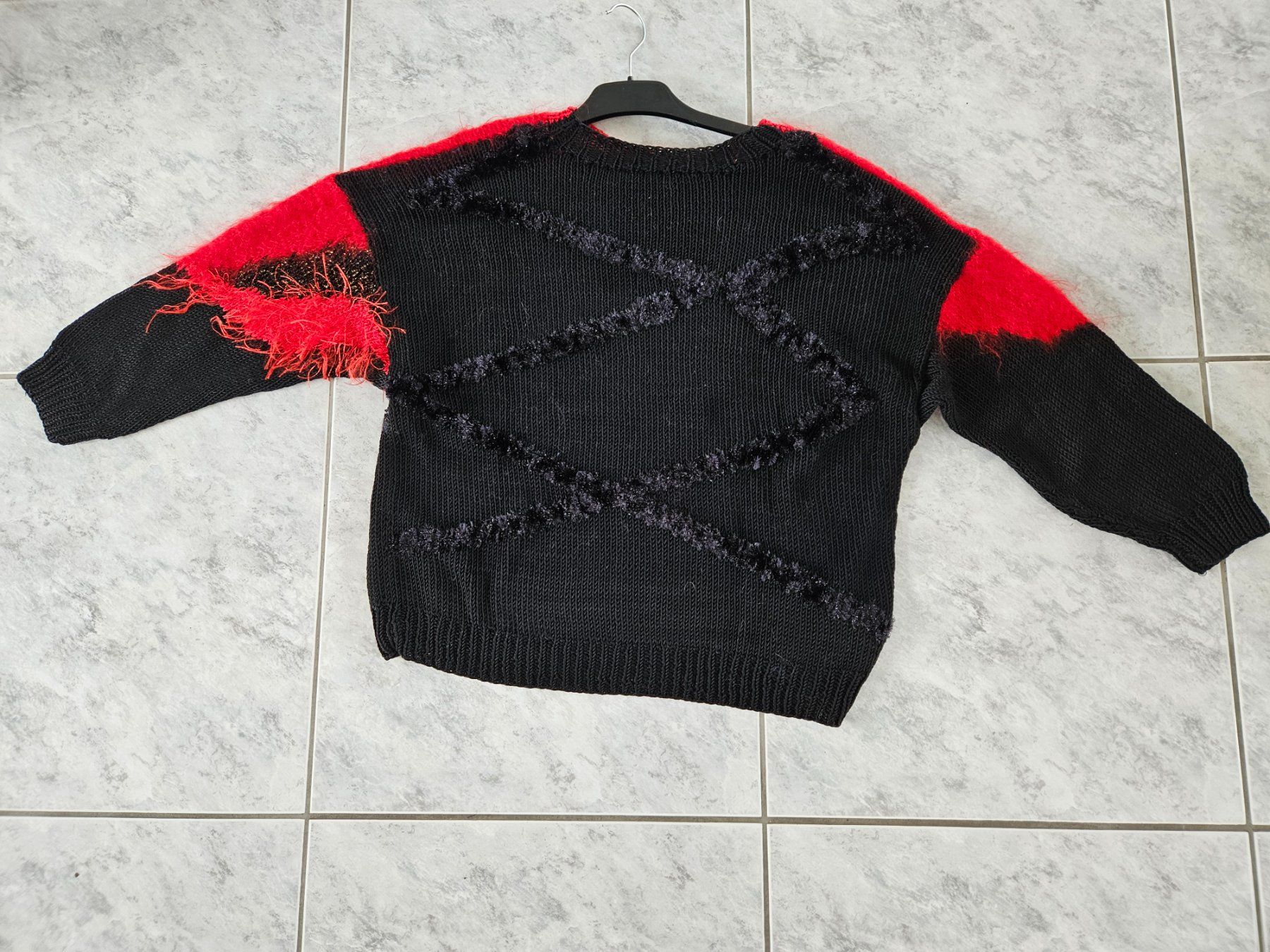 Maglioni & Felpe: Pullover handgestrickt Gr. 40 / 42 Mustermix Wolle/Baumwolle – Usato da Gossau ZH venduto da fashiontwo 6