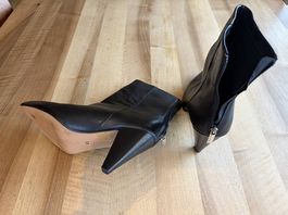 Super elegante Lederstiefletten Gr 40