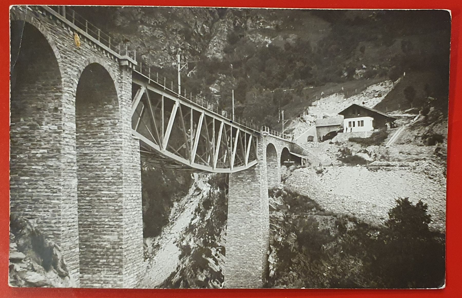 Cartoline postali: Loetschberg  Baldschieder-Brücke – Usato da Kreuzlingen venduto da Rschweiz1