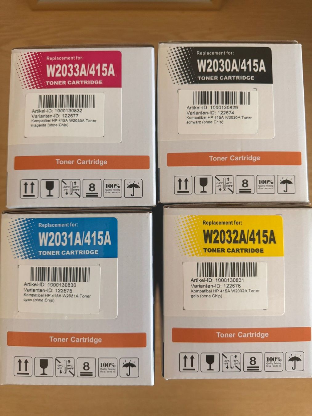 Cartucce per stampanti & toner: 4x Toner Color Laserjet Pro – Nuovo e nell'imballaggio originale da Lyss venduto da jan_7pzl