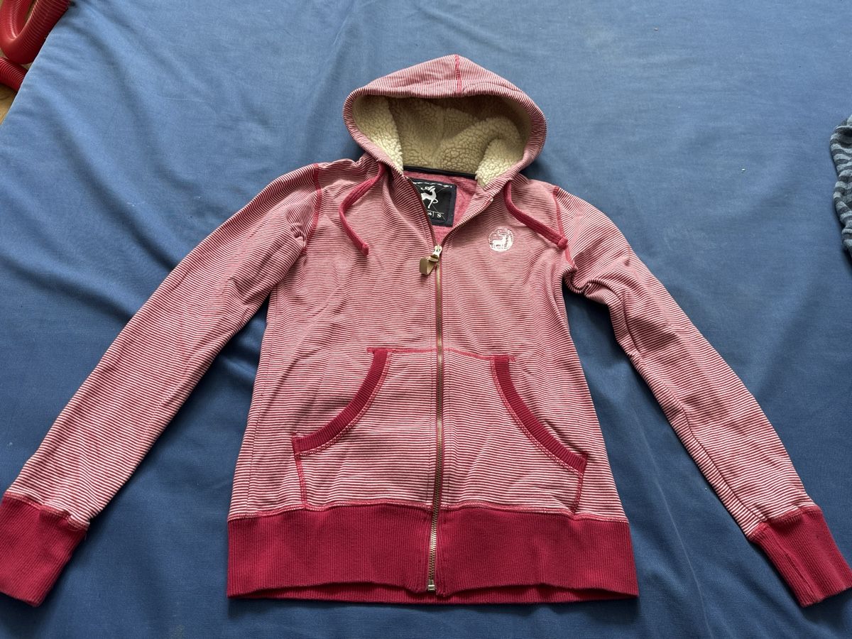 Alprausch Maglioni & Felpe: Alptausch Pullover Grösse S pink/weiss gestreifelt – Usato da Bremgarten AG venduto da muehlemannl