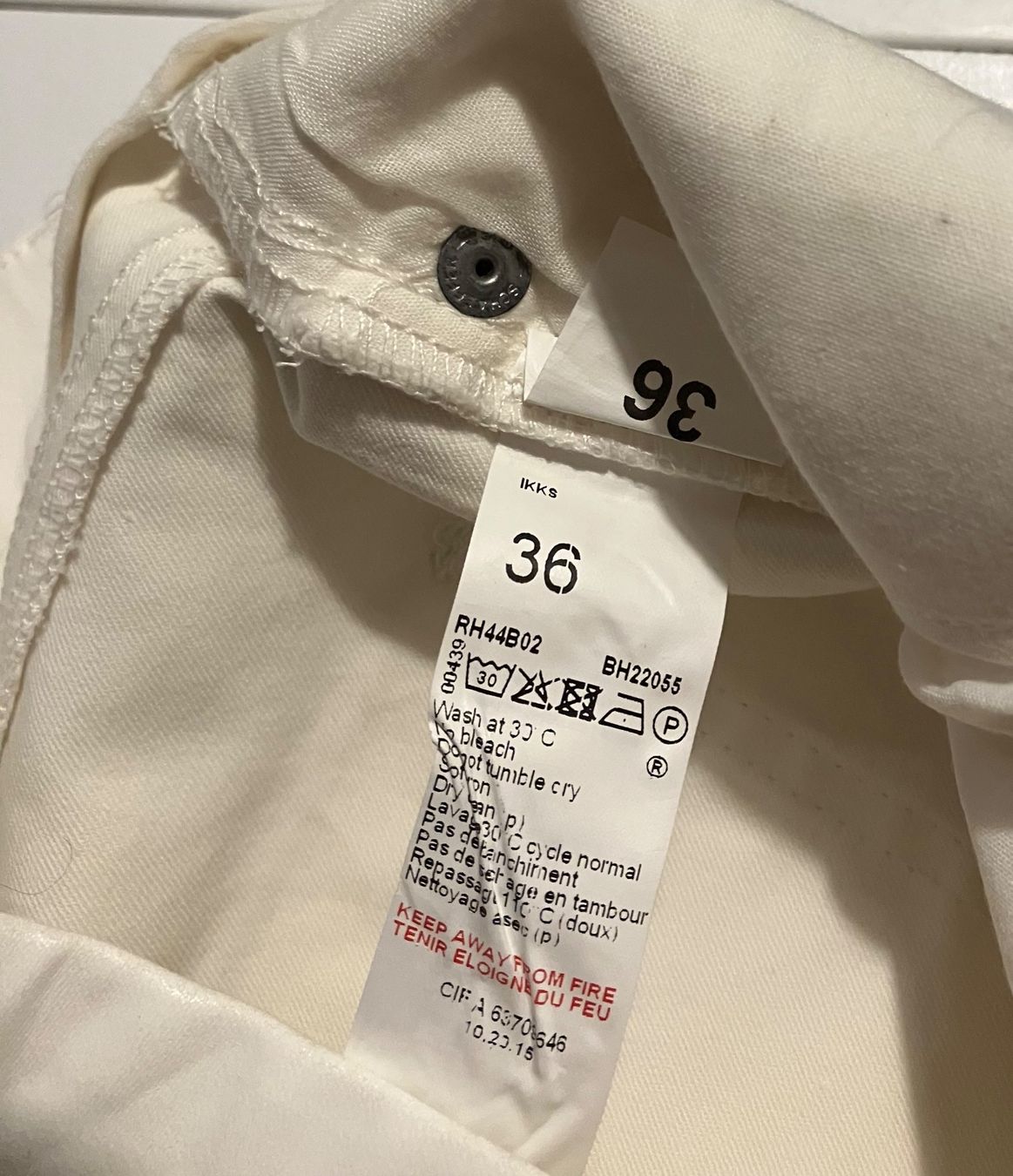 IKKS Pantaloni: Pantalon blanc IKKS 36 – Usato da Arconciel venduto da chance22 4
