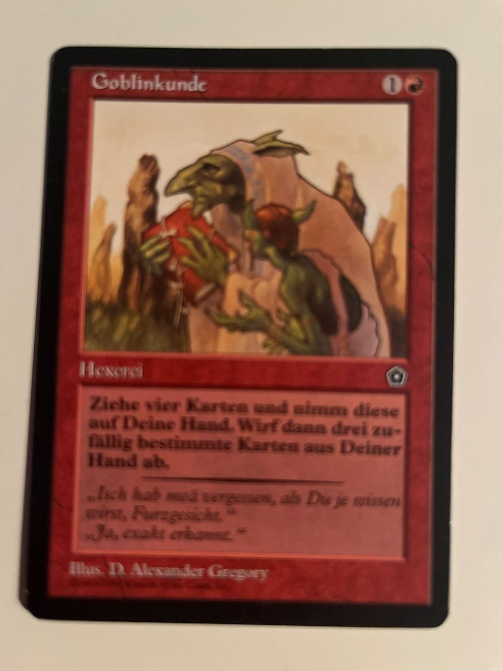 Magic The Gathering Carte collezionabili: 1 x Goblinkunde - Magic: The Gathering - MtG – Usato da Kriens venduto da Shadi1980