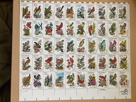 USA 1982 Bogen Vögel & Blumen 50 Bundesstaaten postfrisch