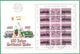 100 Jahre Gotthard - Bahn   1982     6000  Luzern  philmail