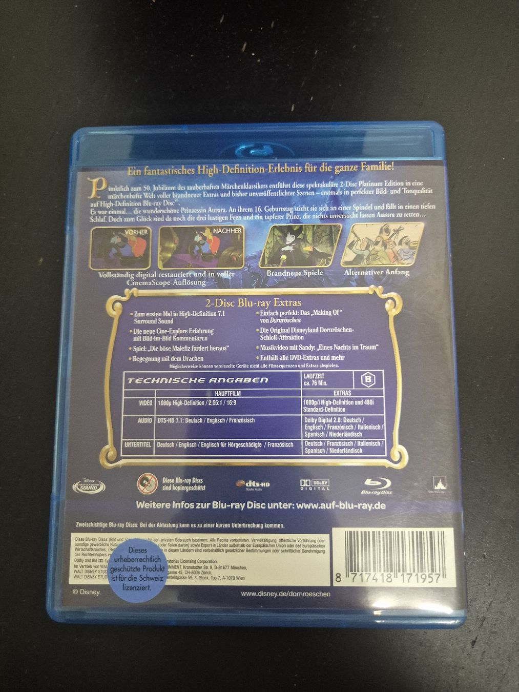Tous les DVDs: Blu-ray Dornröschen 2-Disc Platinum Edition – D'occasion à Wald ZH par _Hotarubi_ 1