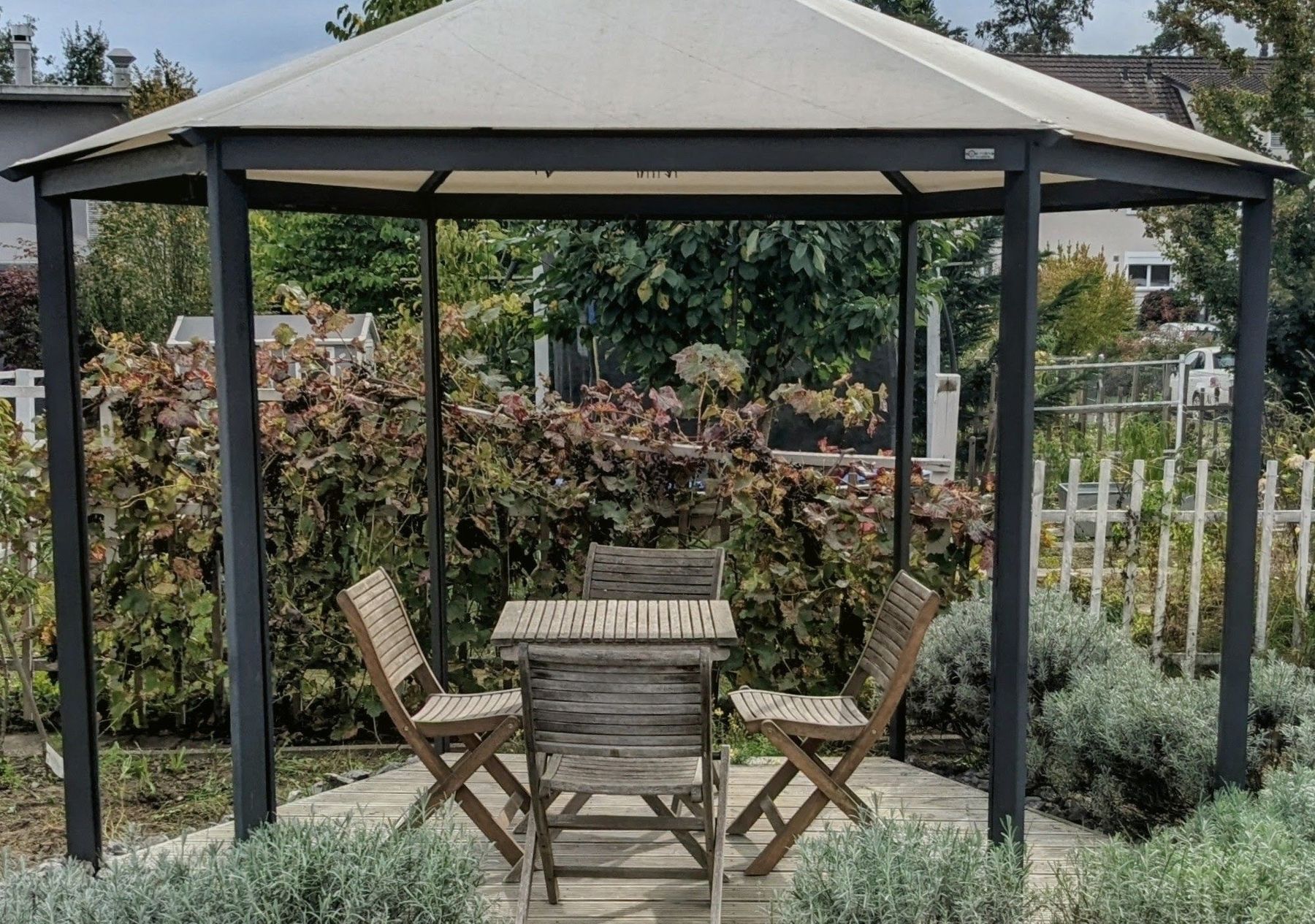 Cabanes de jardin & serres: Gartenpavillon mit Seitenvorhänge – D'occasion à Romanshorn par chaanem