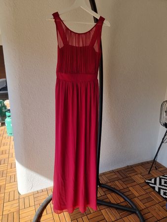 Abendkleid weinrot UK14