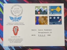 CL28 Enveloppe + Timbre Suisse 1968