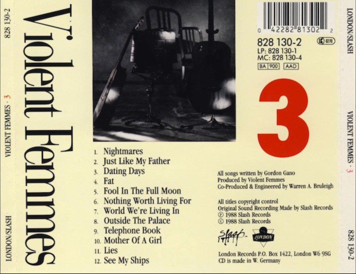 CDs: Violent Femmes - 3 – Gebraucht aus Brunnen von Barfly5 1