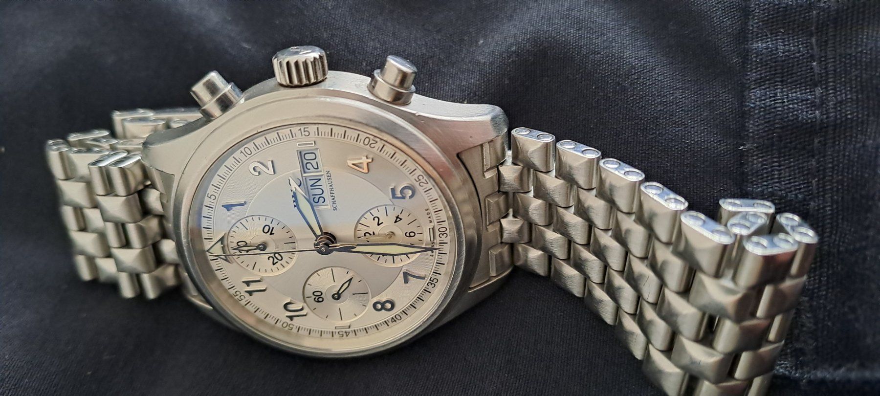 IWC Orologi: IWC Flieger-Spitfire Chronograph – Usato da Bichwil venduto da Uhrenticker-48 8