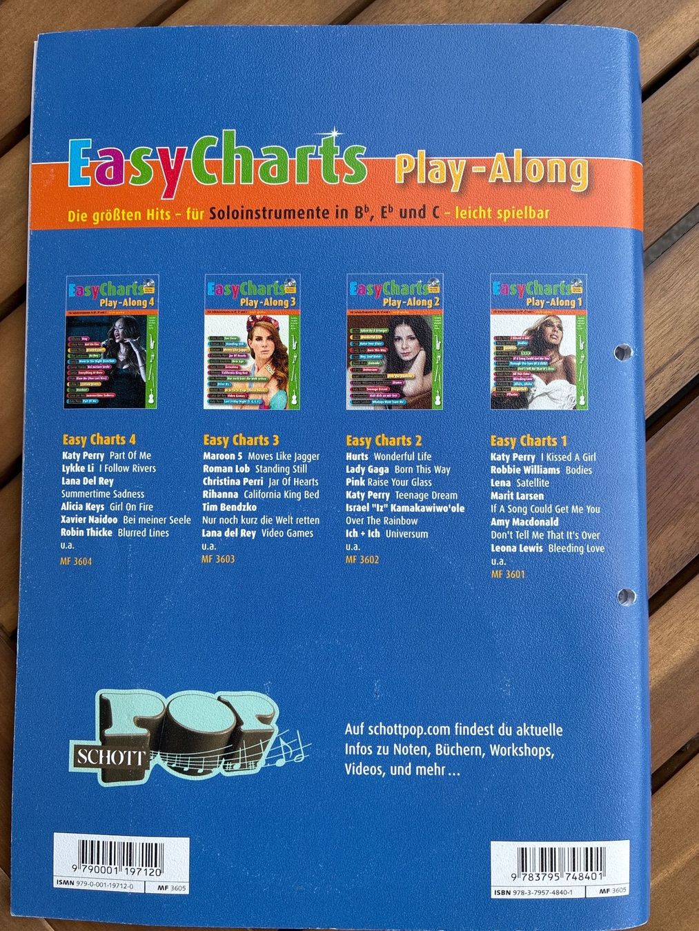 Bücher: EasyCharts Play-Along 5 Notenbuch mit CD – Gebraucht aus Guntershausen von Gloominati 1