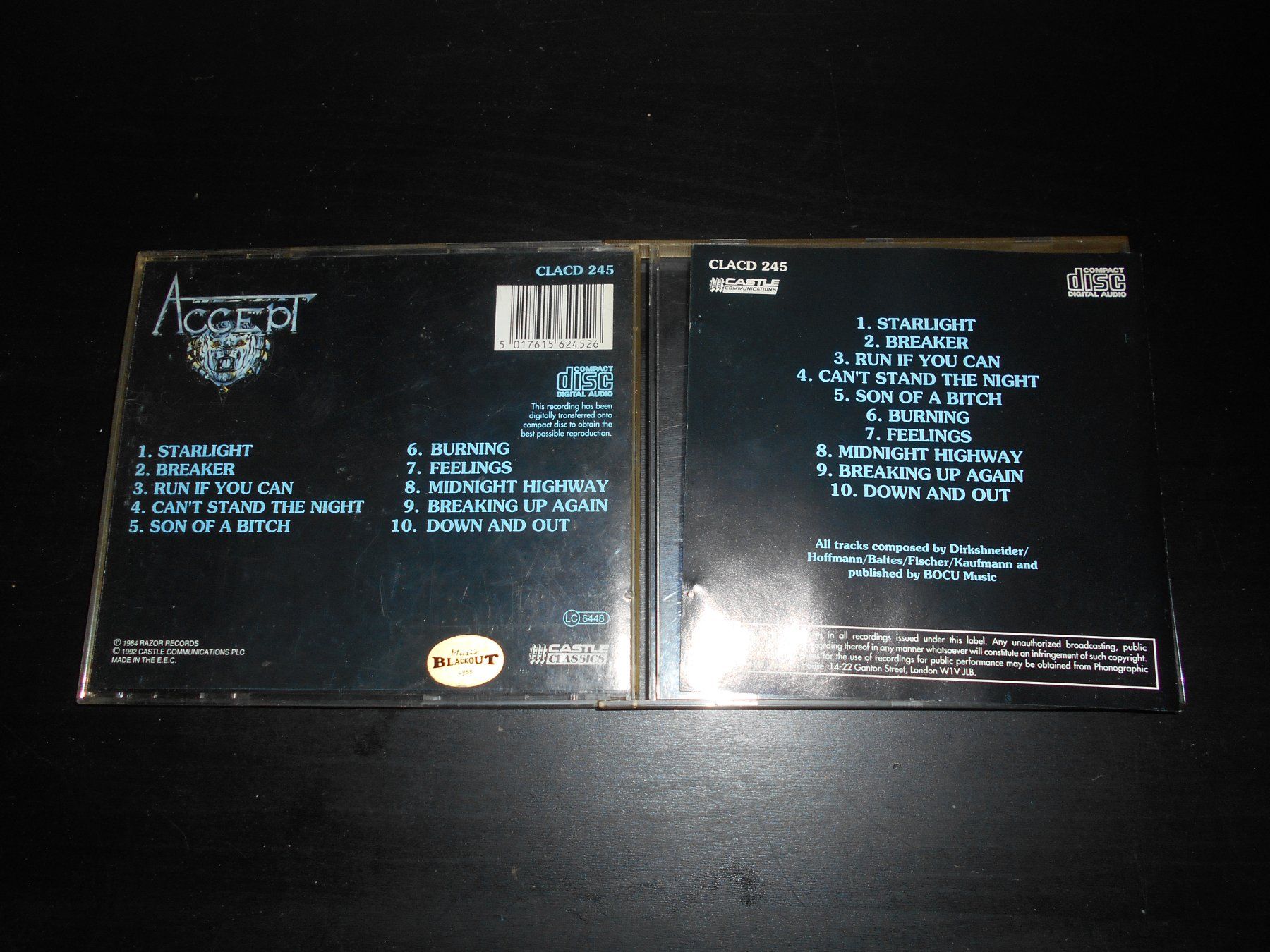 CD: Accept – Breaker / 1981 – Usato da Aarberg venduto da witchhunter01 1