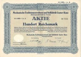Mechanische Treibriemenweberei und Seilfabrik, Treuen - 1933