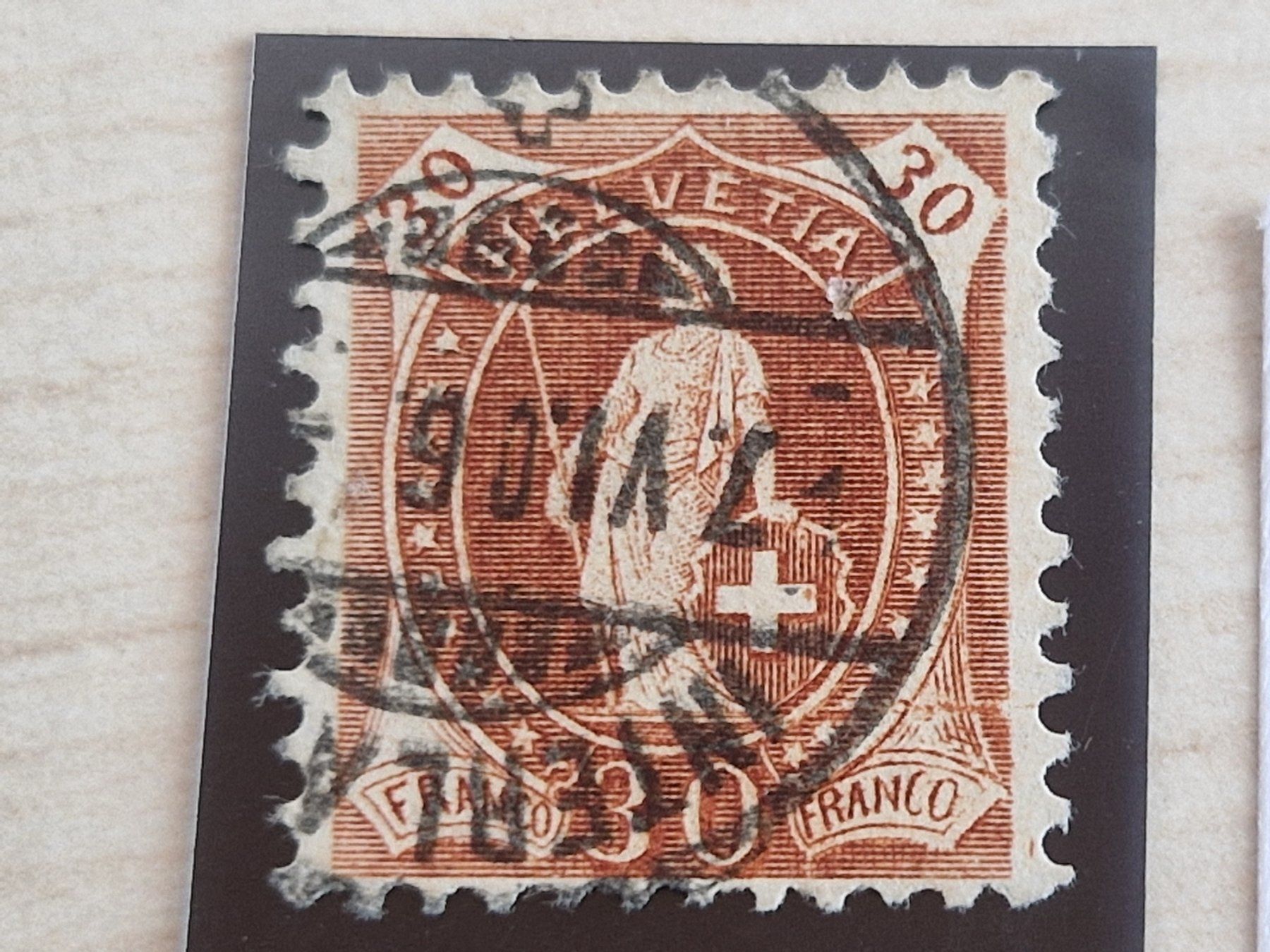 Tous les timbres: Stehende 88Aa, signiert, beide mit Plattenfehler 2.26/II – D'occasion à Burgdorf par Glossy01 2