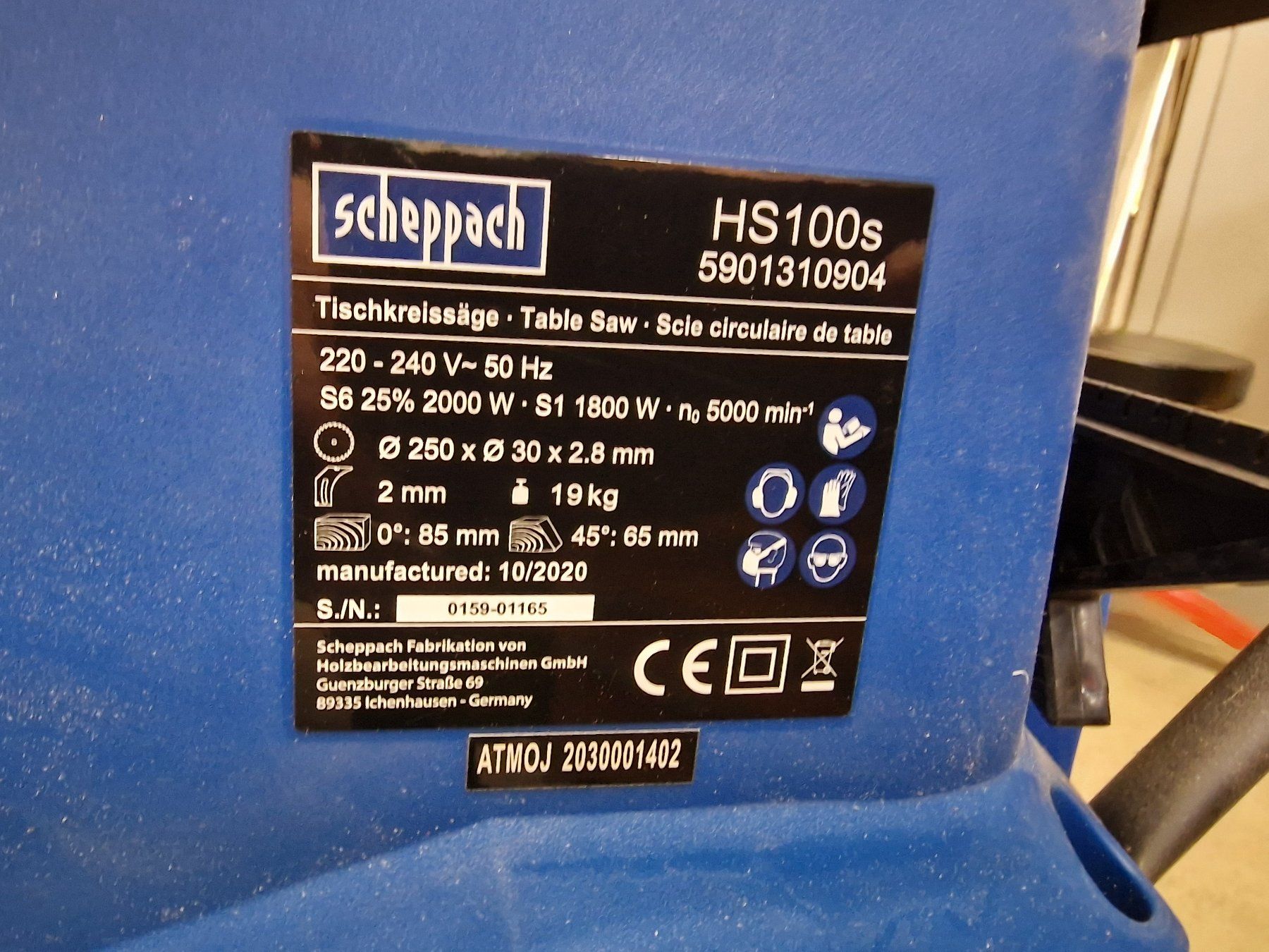 Scheppach Seghe: Tischkreissäge Scheppach HS100s gebraucht – Usato da Kloten venduto da Krk1 2