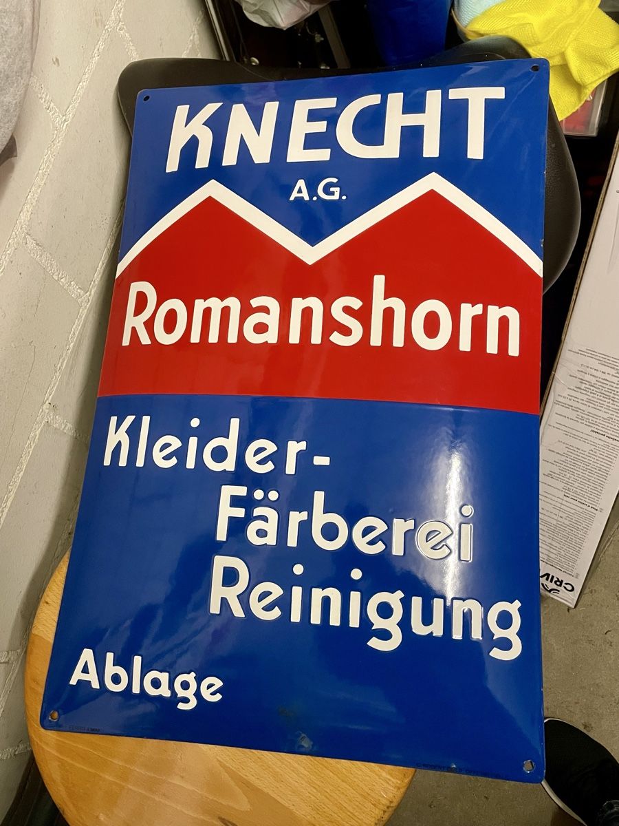 Insegne: Perfektes Emailwerbeschild 60x 40 cm – Usato da Rorschacherberg venduto da Zelli2 1