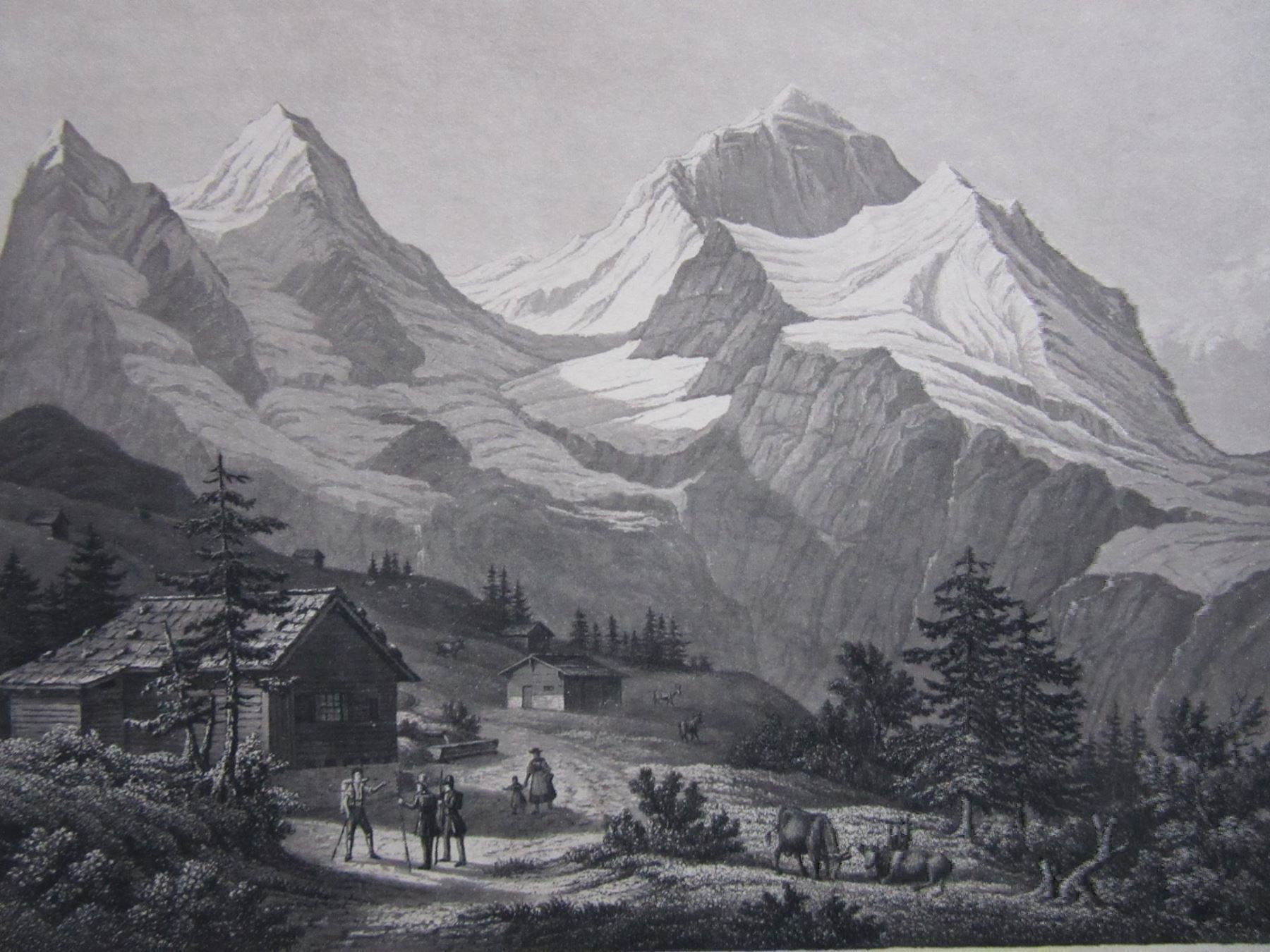 Incisioni: WENGERNALP AQUATINTA – Usato da Gersau venduto da grafik-kunst