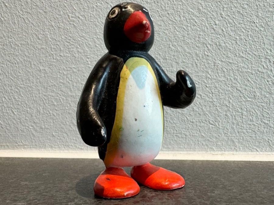 Bullyland Statuette: Pingu Figur Handbemalt EdiToy 1990 Vintage – Usato da Bassersdorf venduto da coco-loco