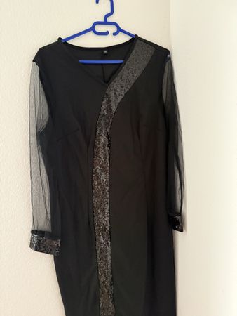 schwarzes lässiges kleid