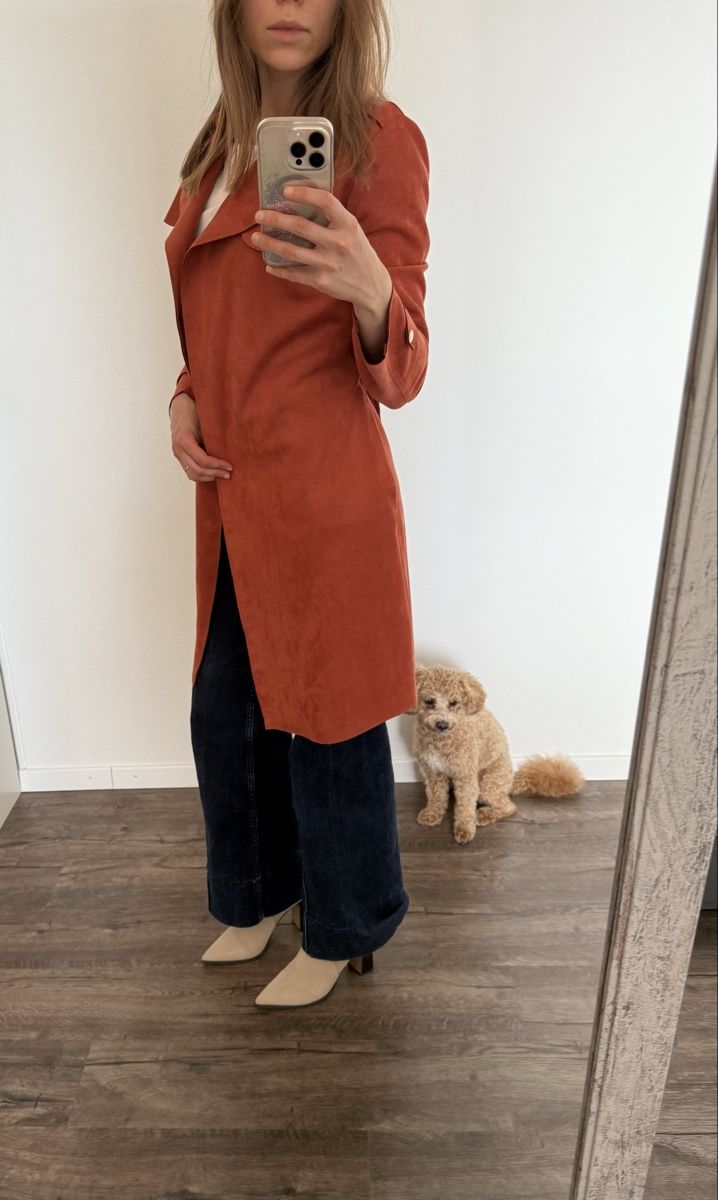 Cappotti: ORANGER TRENCHCOAT WILDLEDEROPTIK – Nuovo (secondo la descrizione) da Cham venduto da ali_v7zq 4