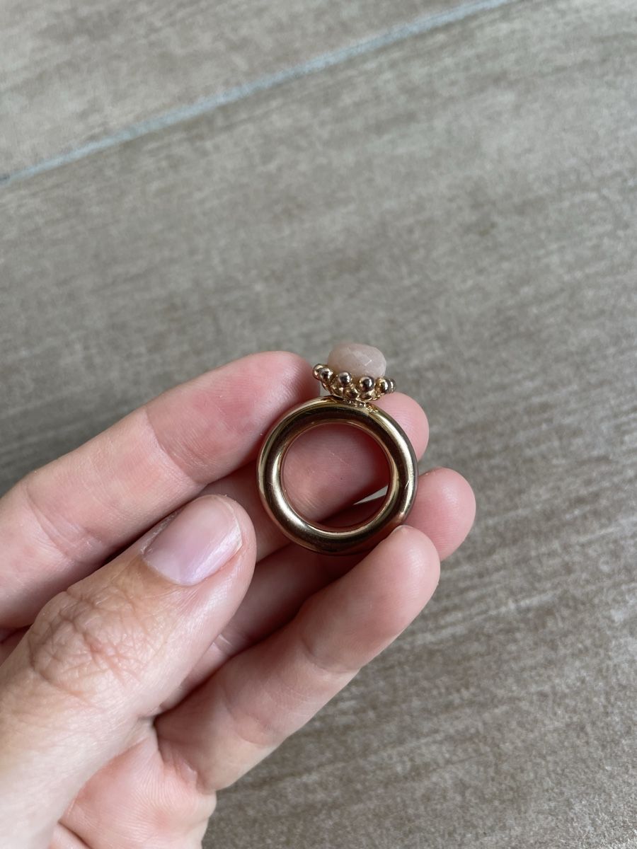 Anelli: Ring bronze mit altrosa Stein – Usato da Ottoberg venduto da aci_lq2w 2