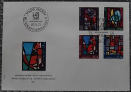 Pro Patria FDC-Couvert 1971 ET-Gestempelt