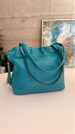 Türkise Echtleder Handtasche Maxima Milano