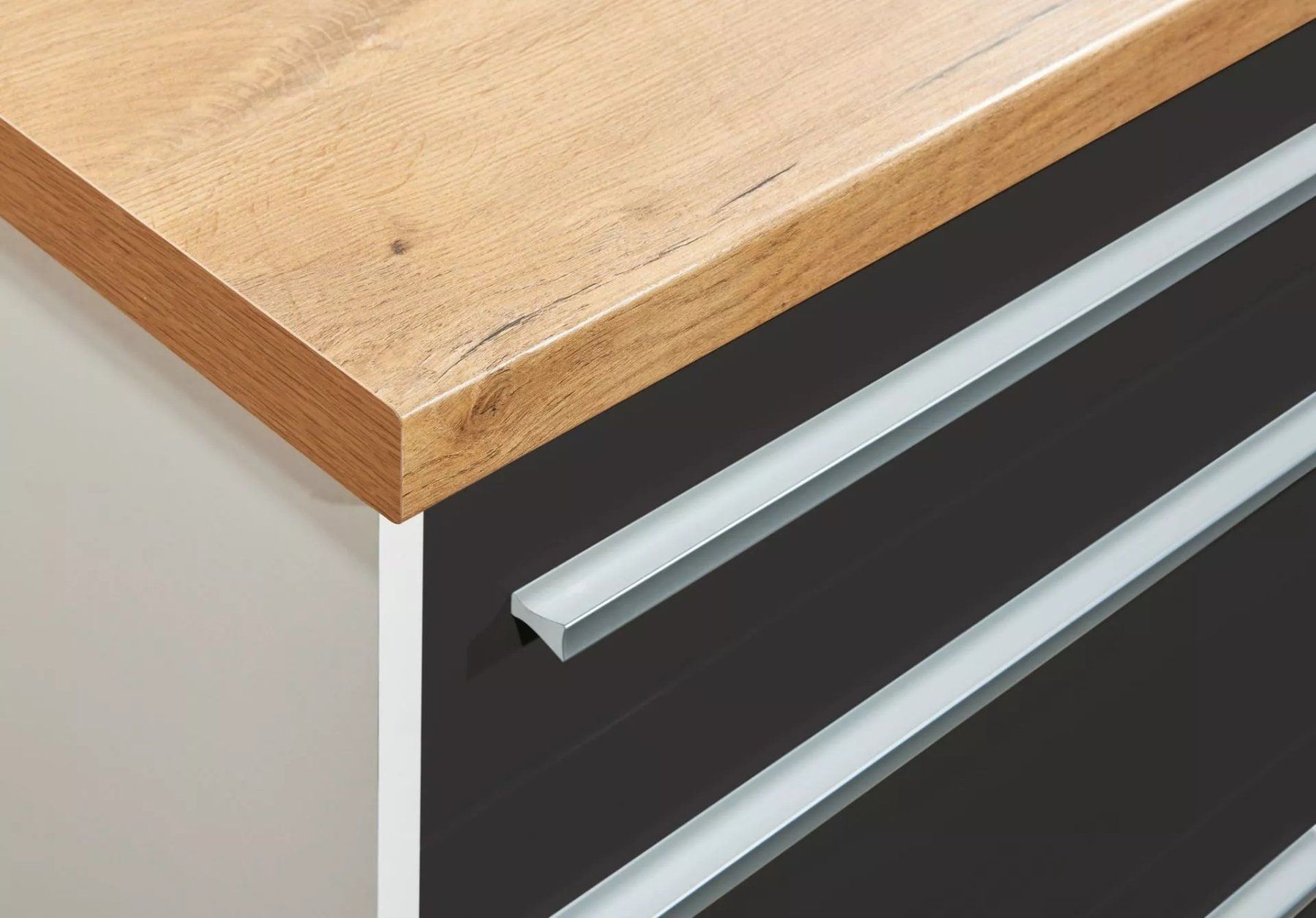 Cucine complete: 922 - Kücheninsel Gabriel 150cm mit Hängeregal Grau – Nuovo e nell'imballaggio originale da Wallenwil venduto da toesstalvertrieb 7