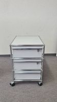 USM Haller Rollcontainer weiss, 3 Schubladen