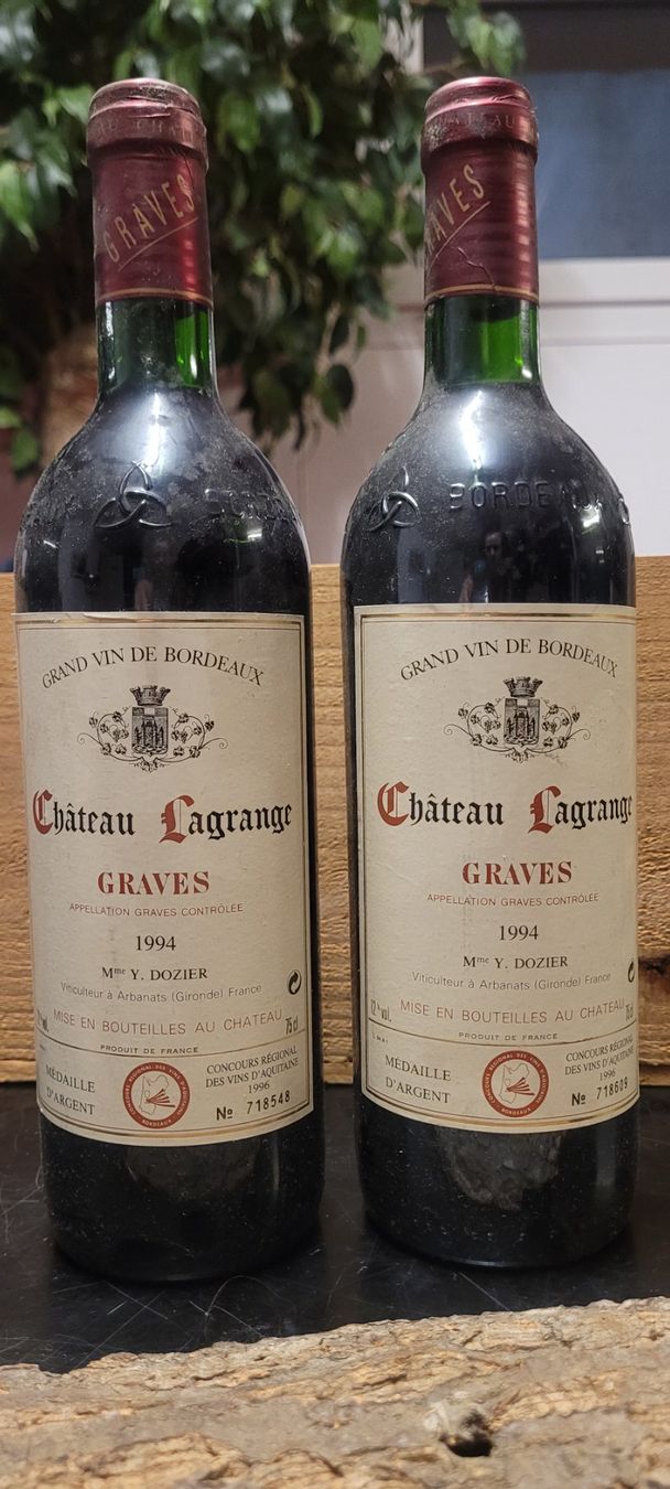 Vino: 2 Flaschen 1994 Château Lagrange Graves – Usato da Sisseln AG venduto da cosmos04