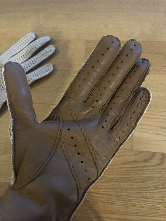 Gants & mitaines : Handschuhe Lederhandschuhe Gr. 7,5 beige/braun, Vintage – D'occasion à Rüschlikon par leo_mwz2 1