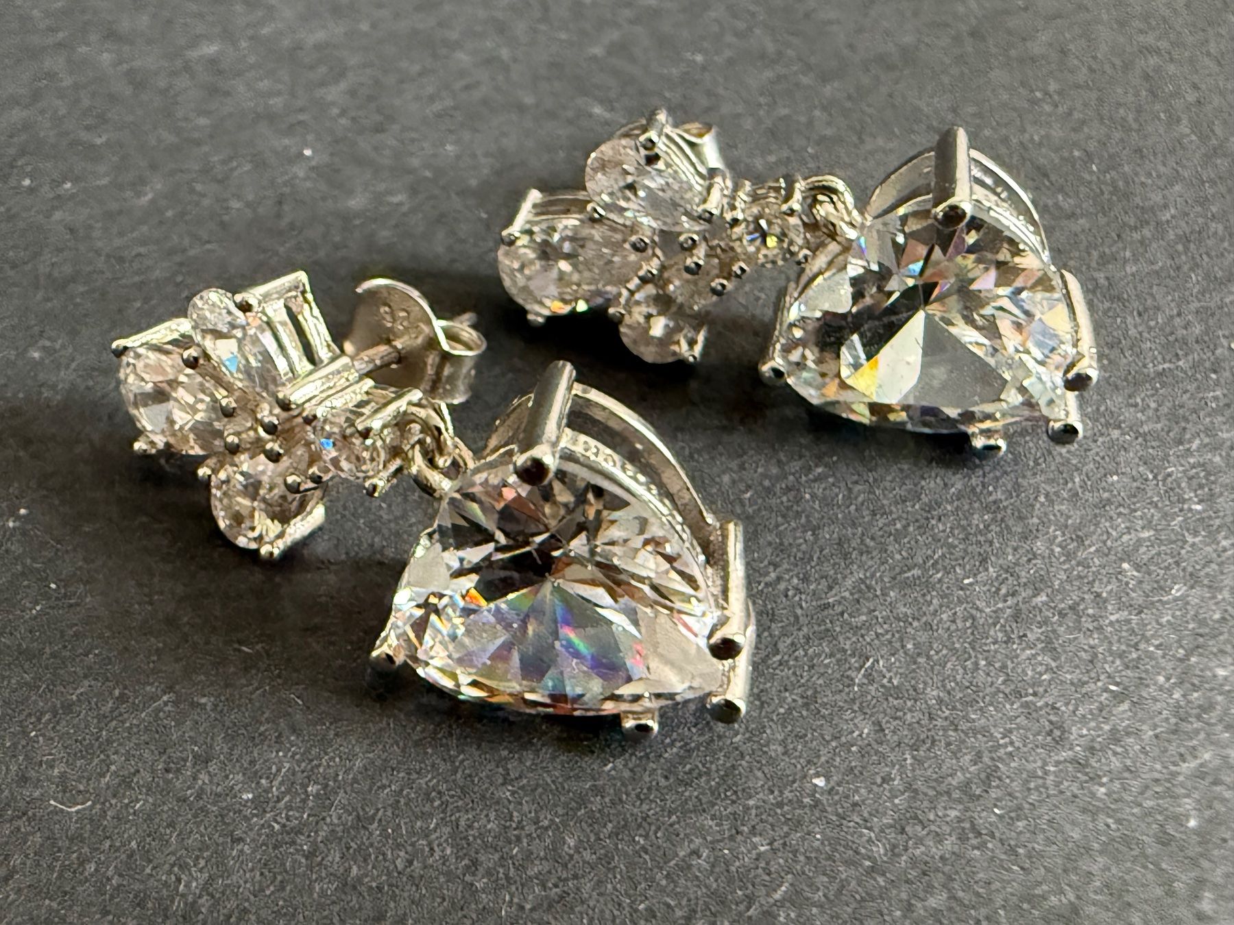 Orecchini pendenti & Orecchini a lobo: Silber Ohrstecker mit Zirkonia 925 – Usato da Spiegel b. Bern venduto da Rogger72 2