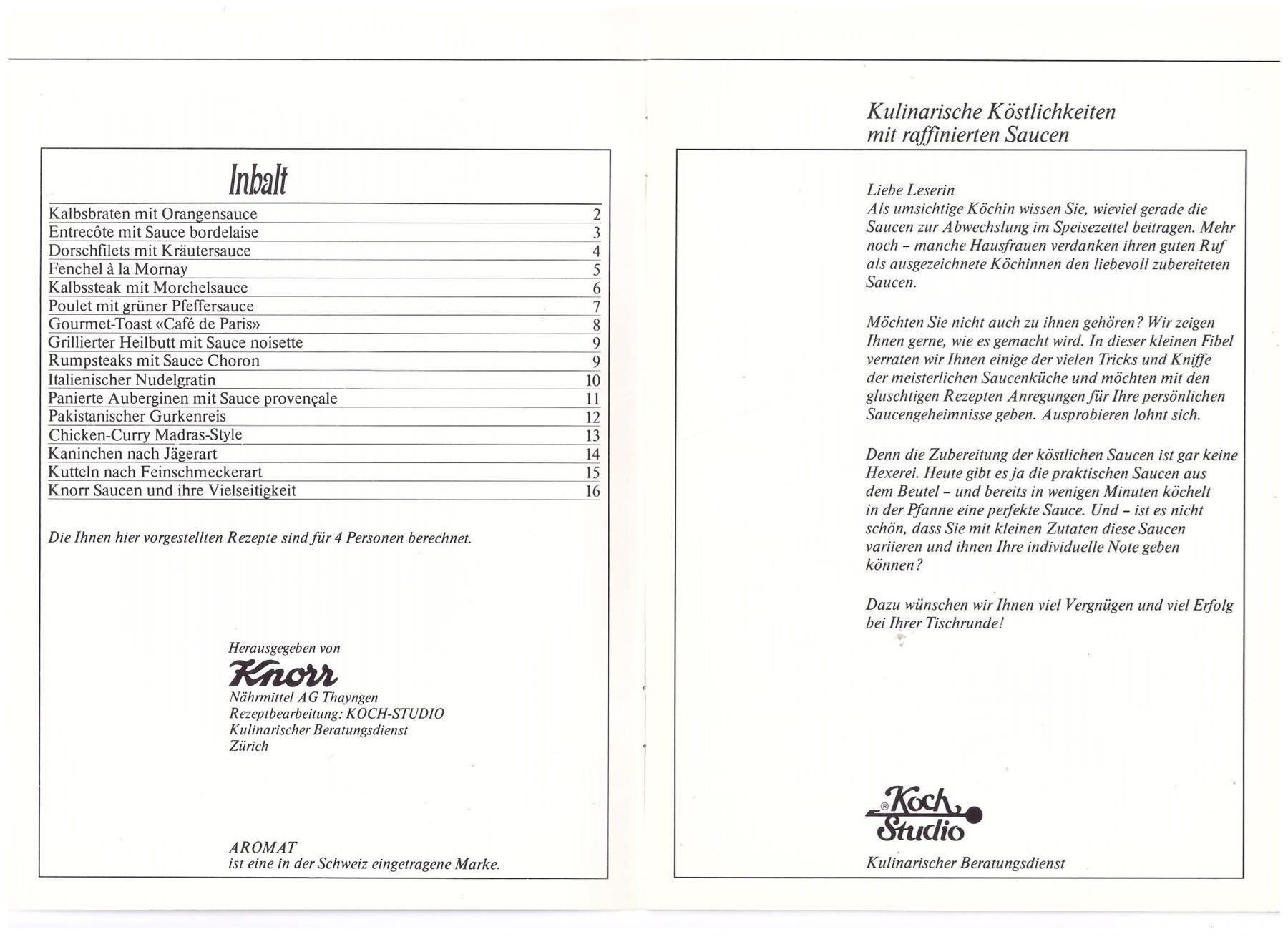 Riviste & Magazine: Kulinarische Köstlichkeiten mit Saucen – Usato da Nunningen venduto da mercury-for-books 2