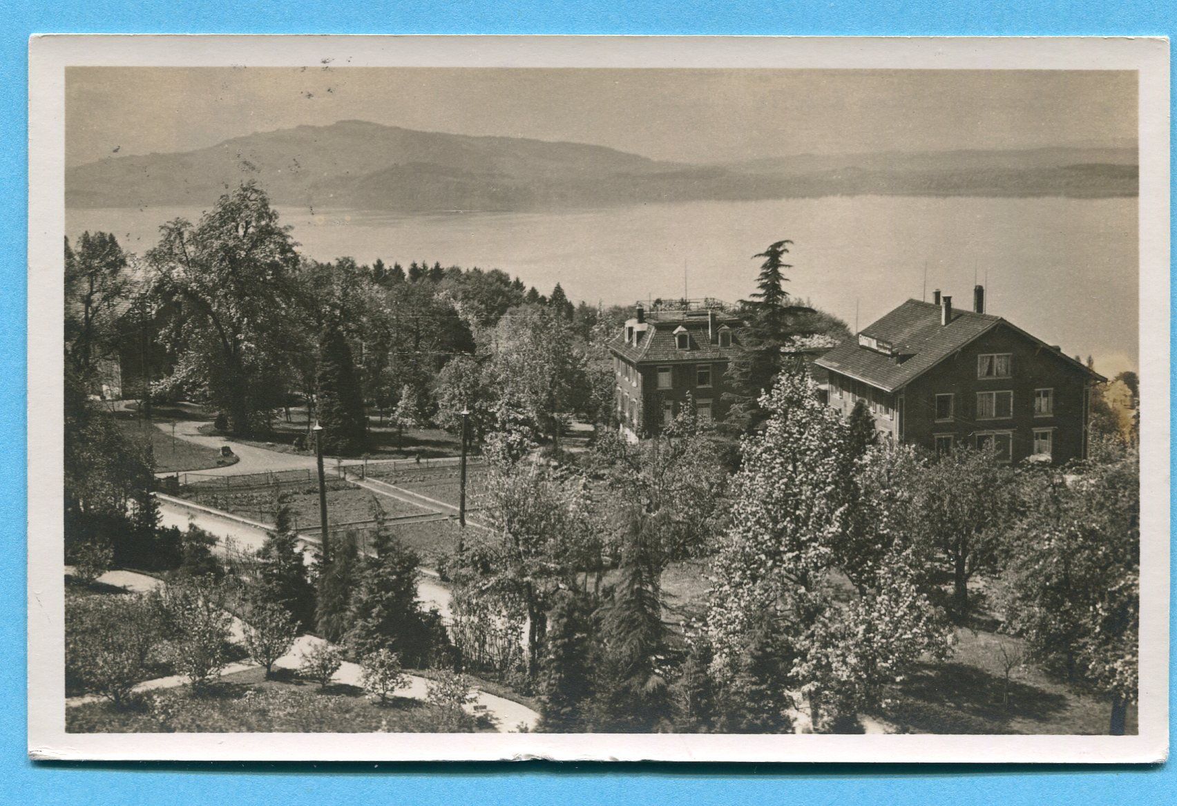 Cartoline postali: Zug 1928 - Hotel Pension Guggithal – Usato da Opfikon venduto da Prophila