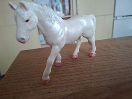 Schleich Pferd Weiss mit Kleeblatt Rarität Vintage