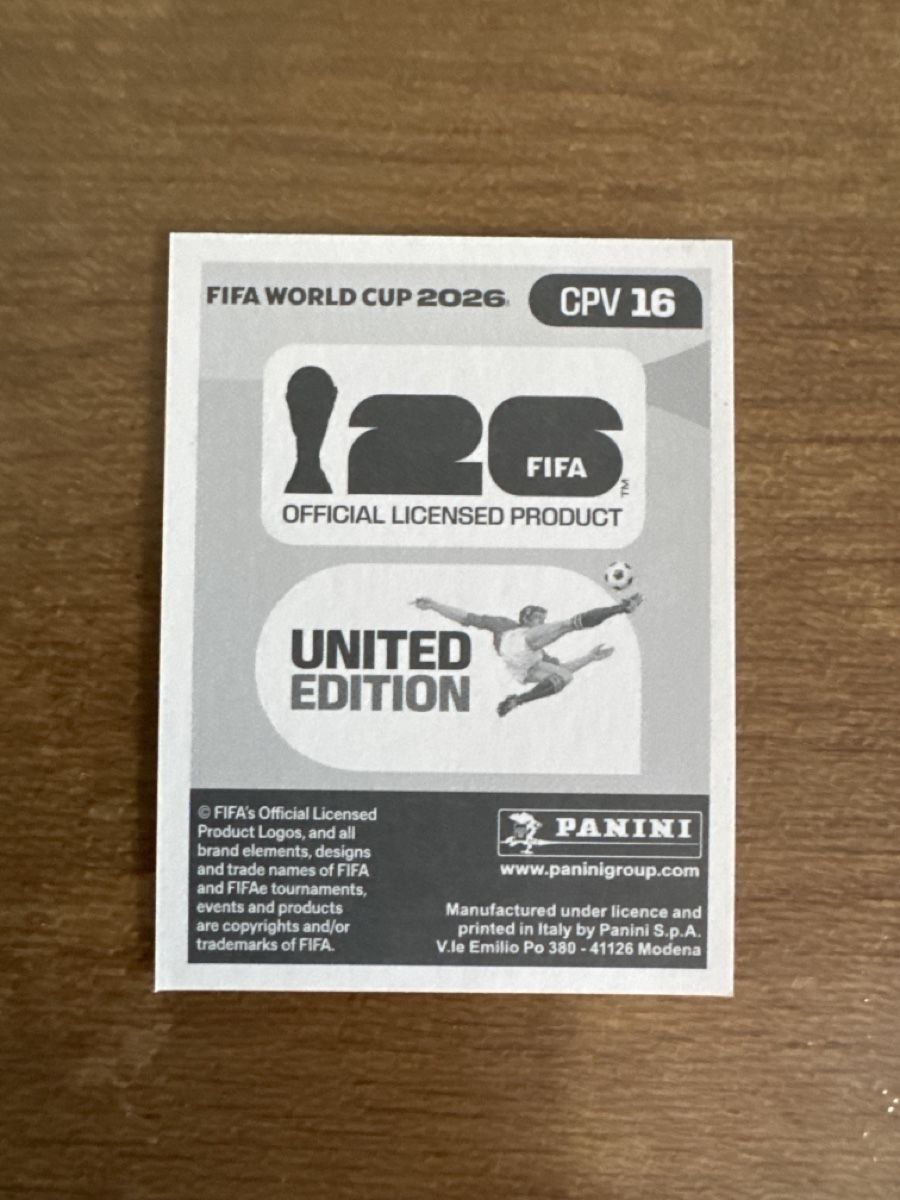 Panini Carte collezionabili: Panini WM 26 - CPV 16 - Jovane Cabral – Nuovo (secondo la descrizione) da Raron venduto da cathy123 1