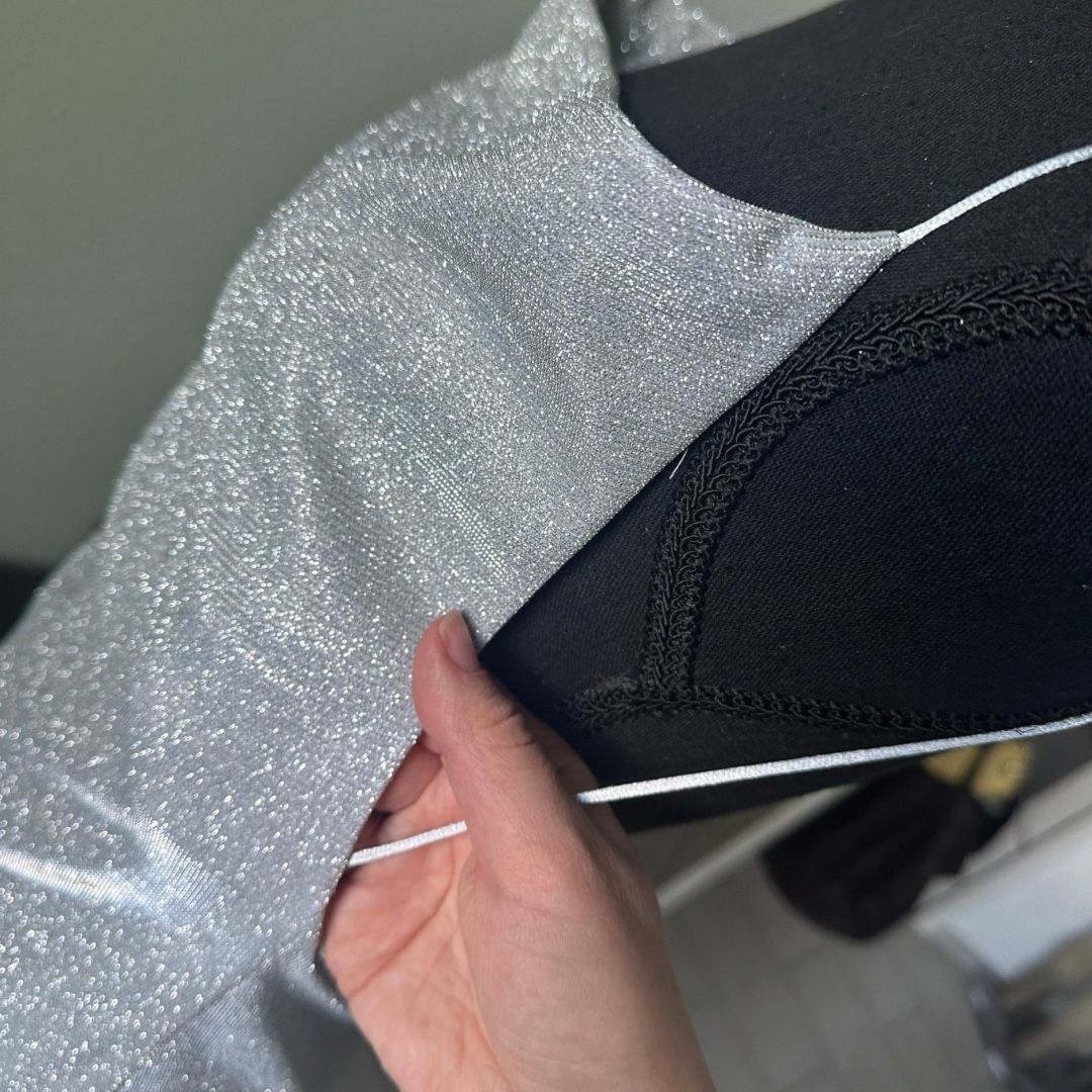 Kleider: DESIGNER-MIDI-PARTYKLEID SILBER GLITZER M – Neu und originalverpackt aus Zofingen von JumpInVintage 6