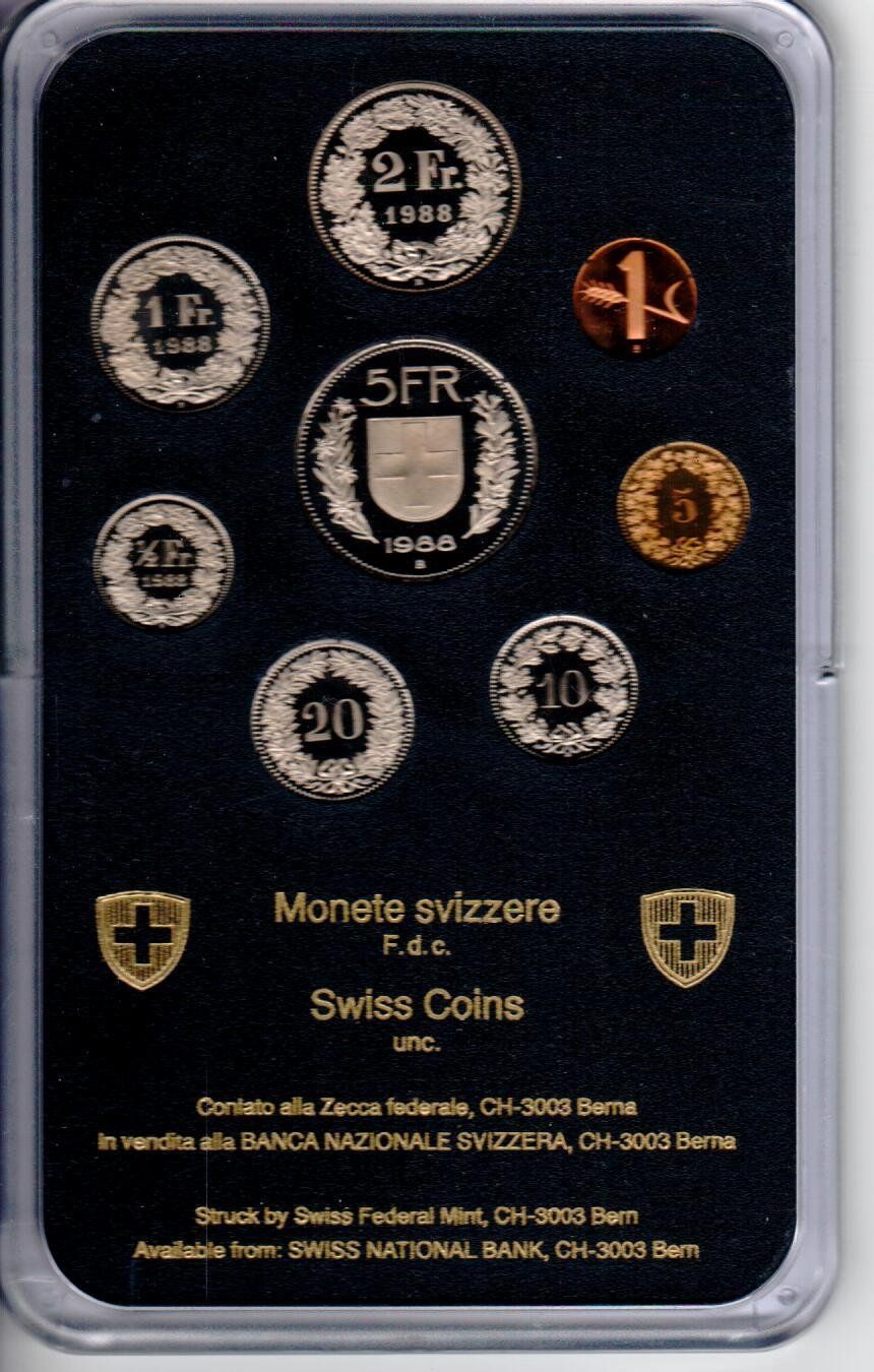 Toutes les monnaies: Münzsatz 1988 – D'occasion à Wolhusen par Curver9