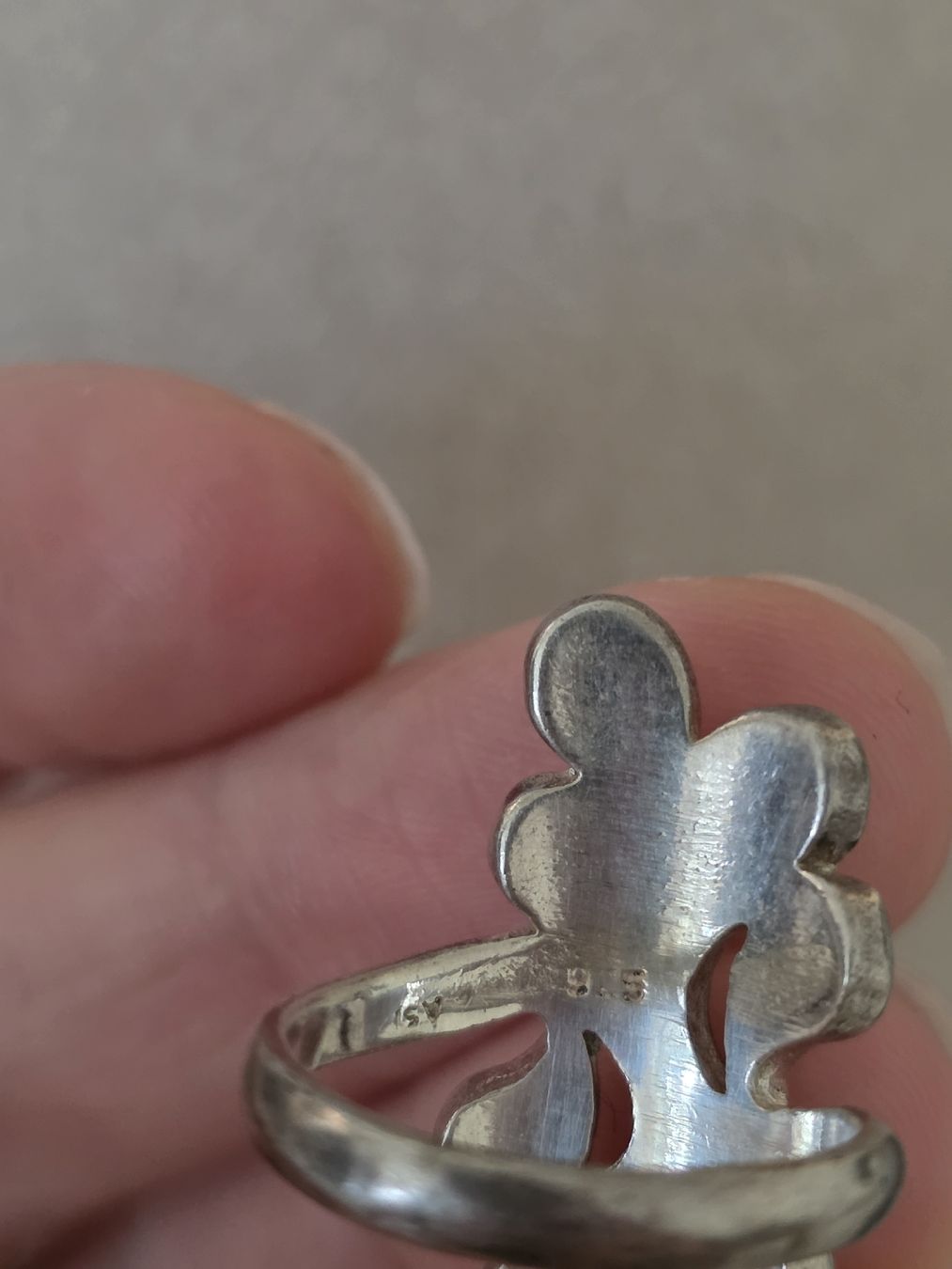 Anelli: 925 Vintage Silver Ring – Usato da Perlen venduto da juli.star 2