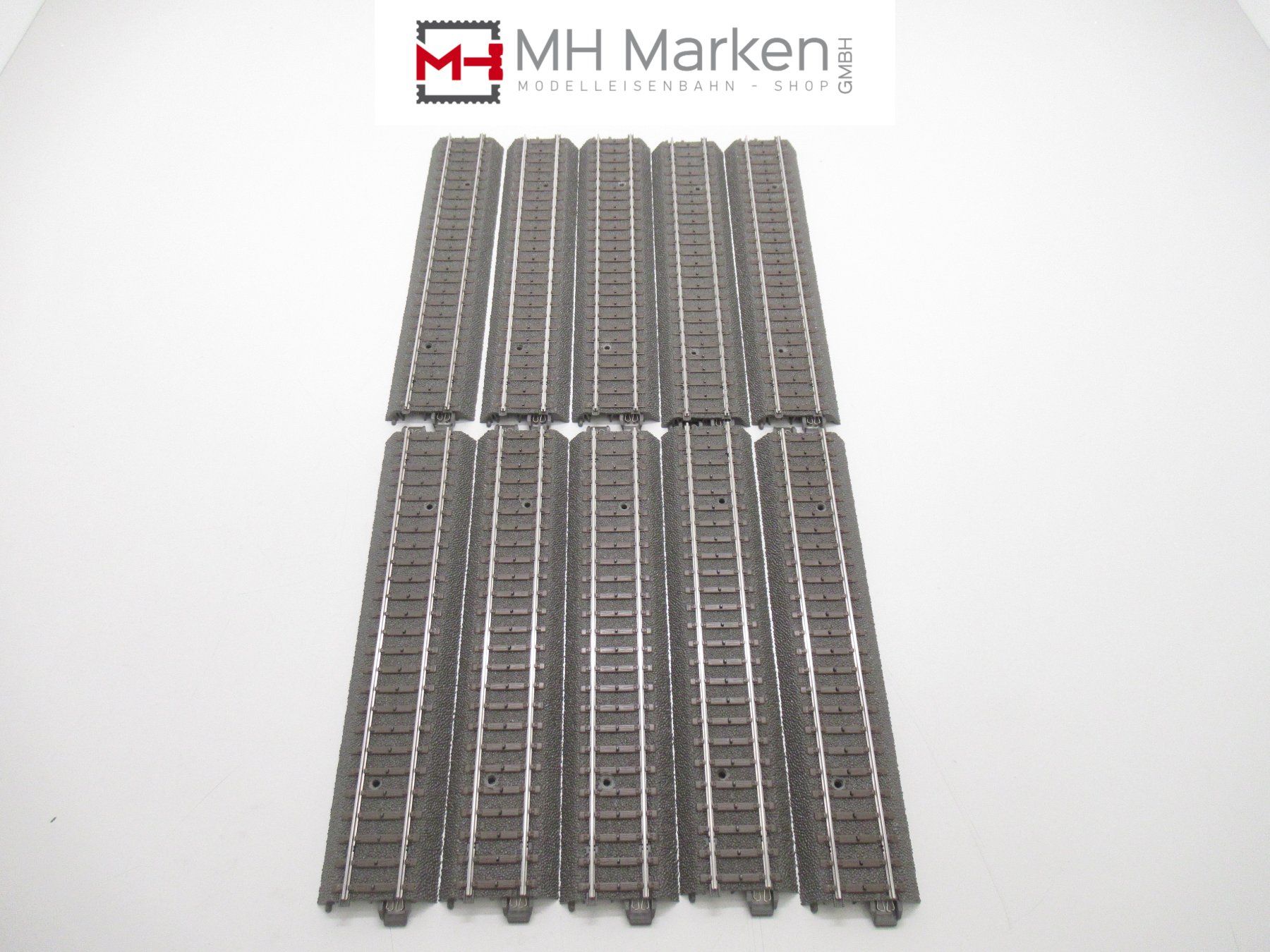 Märklin Modelleisenbahnen: Märklin 24188 10x C-Gleis gerade 188.3 mm Anlage Bau AC H0 – Gebraucht aus Basel von mhmarken