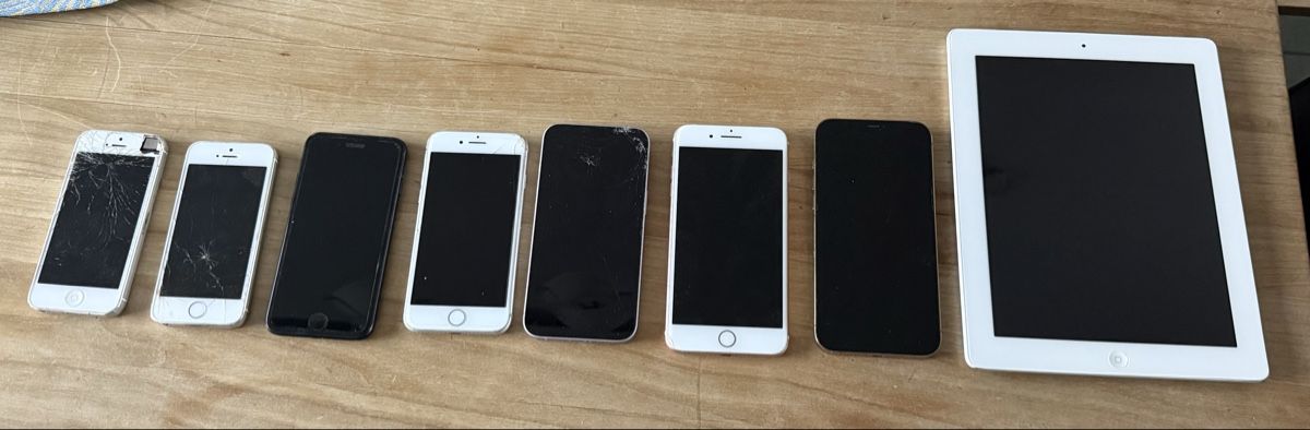 Apple Telefoni cellulari / Smartphones: 7 Apple iPhones und 1 iPad diverse Modelle – Usato da Gams venduto da gebgams
