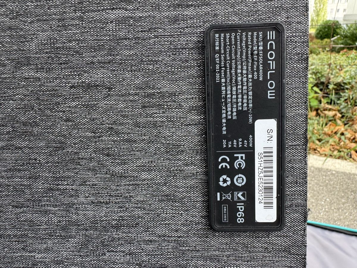 Ecoflow Dispositivi a energia solare: ECO FLOW 400W Solarpanele – Difettoso da Olten venduto da WidmerJ17 1