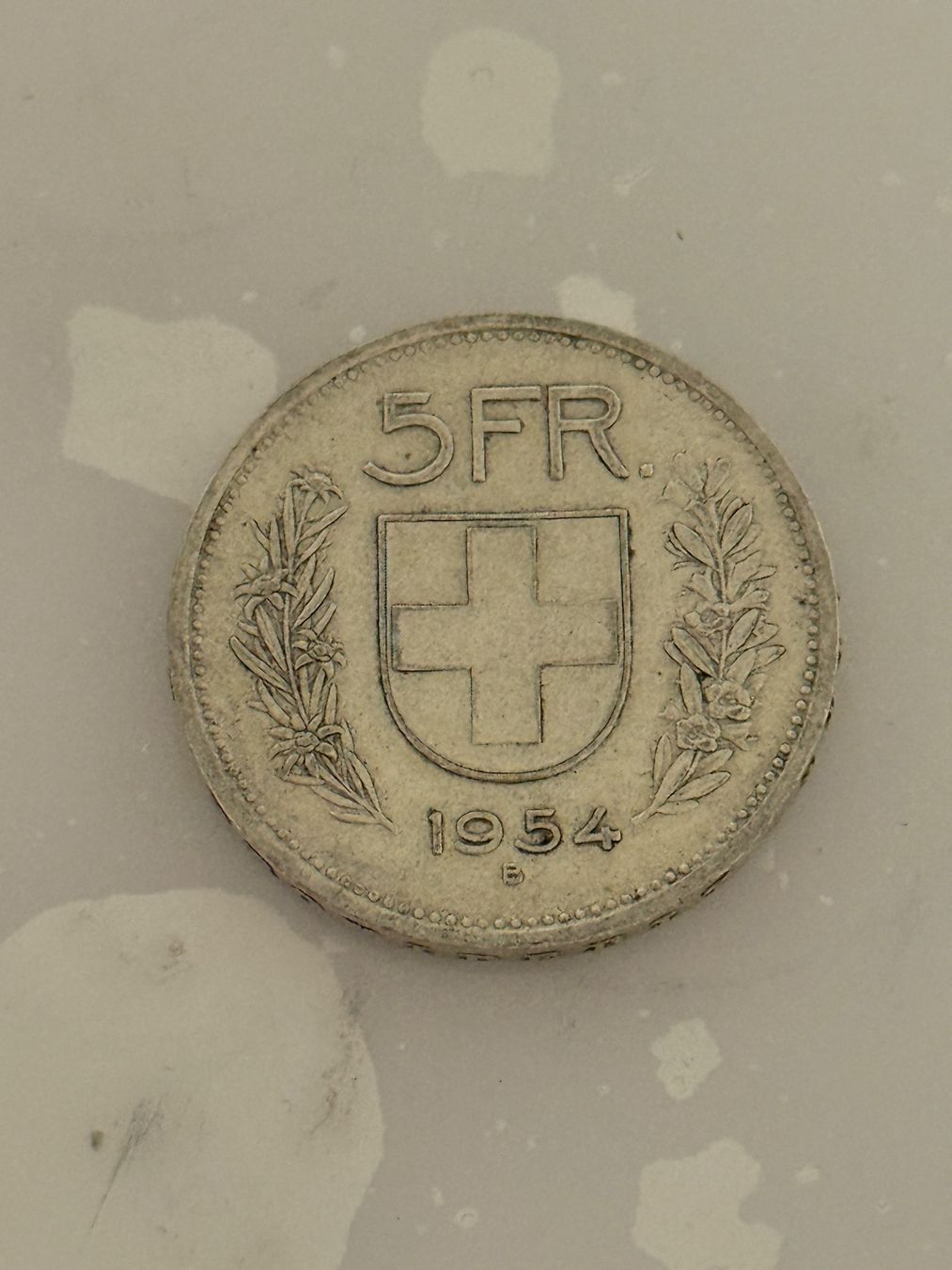 Alle Münzen: 5 Franken 1954  Silber – Gebraucht aus Wallisellen von SWISS_SILVER1 1