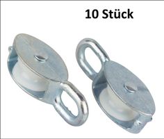 10 Stk. Seilrollen für 8 mm Seil. Kostenfreie Zustellung!
