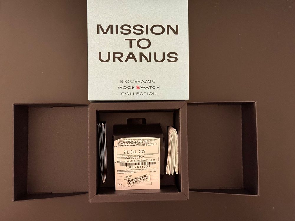 Swatch Orologi: Omega x Swatch Moonswatch Mission to Uranus mit Armband! – Usato da Kloten venduto da Nalhza 7