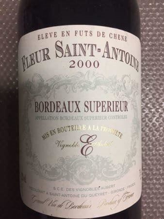Vino: Fleur Saint-Antoine Bordeaux 2000 – Nuovo (secondo la descrizione) da Buus venduto da pirlan 1