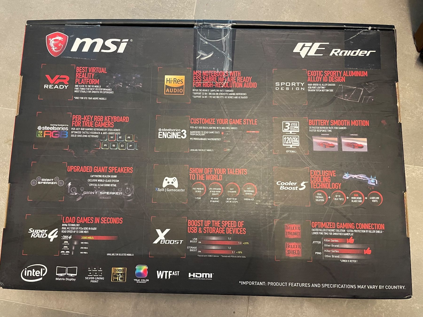 MSI Notebooks: MSI GE73VR 7RE Raider 17.30", CH, Intel Core – Gebraucht aus Lausanne von Mickk 8