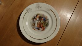 alter, schöner Weihnachts  Porzellanteller 25cm