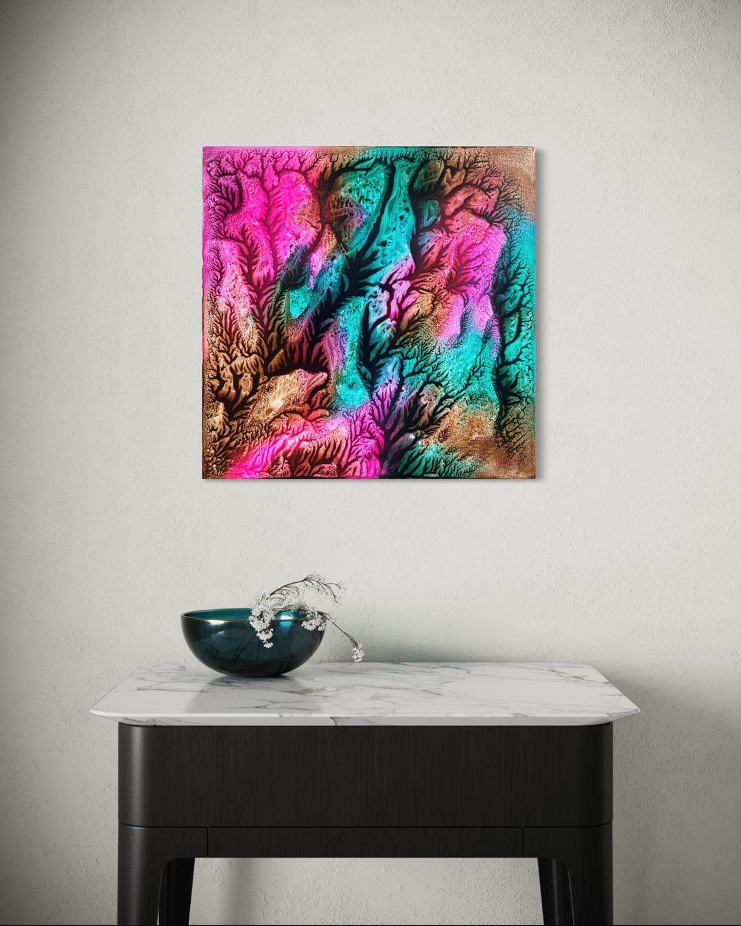 Dipinti: Original abstraktes Acrylbild 50x50 cm – Nuovo e nell'imballaggio originale da Kirchlindach venduto da GeibKeller 5